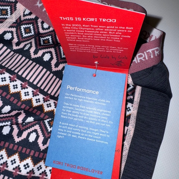 Kari Traa Women's Lune Base Layer Bottoms Thermal Pants L - Picture 5 of 10